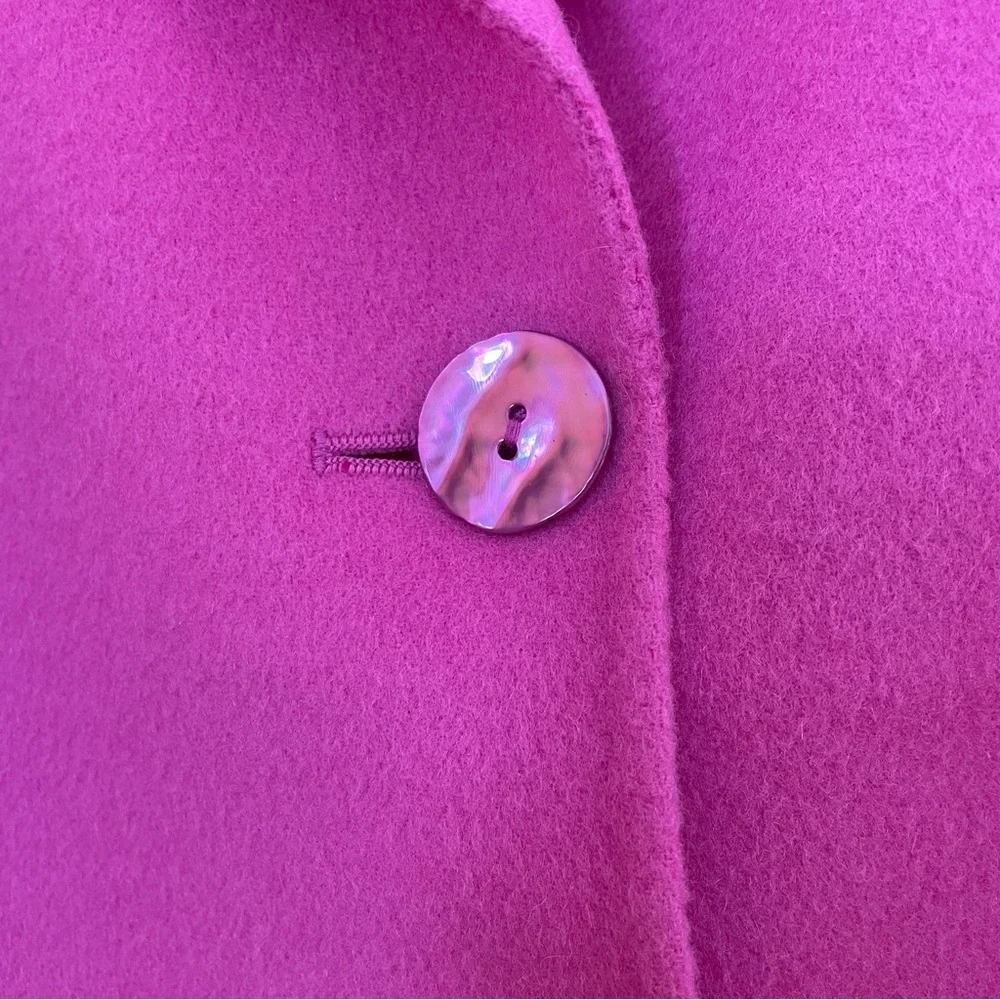 Dana Bachman Fuchsia Wool Jacket Sz-6 - Picture 4 of 8